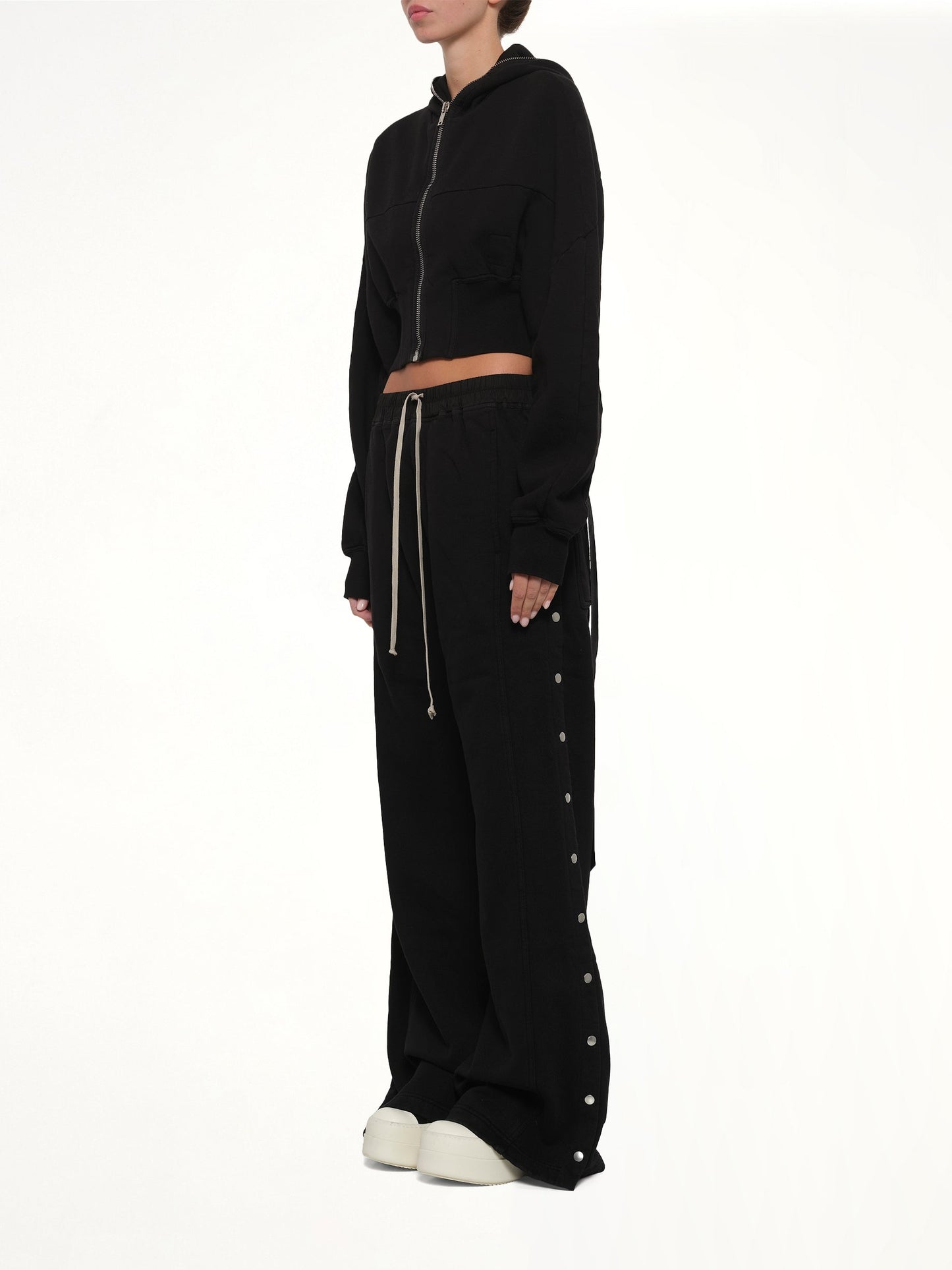 RICK OWENS DRKSHDW Wide Pusher Pants (Black)