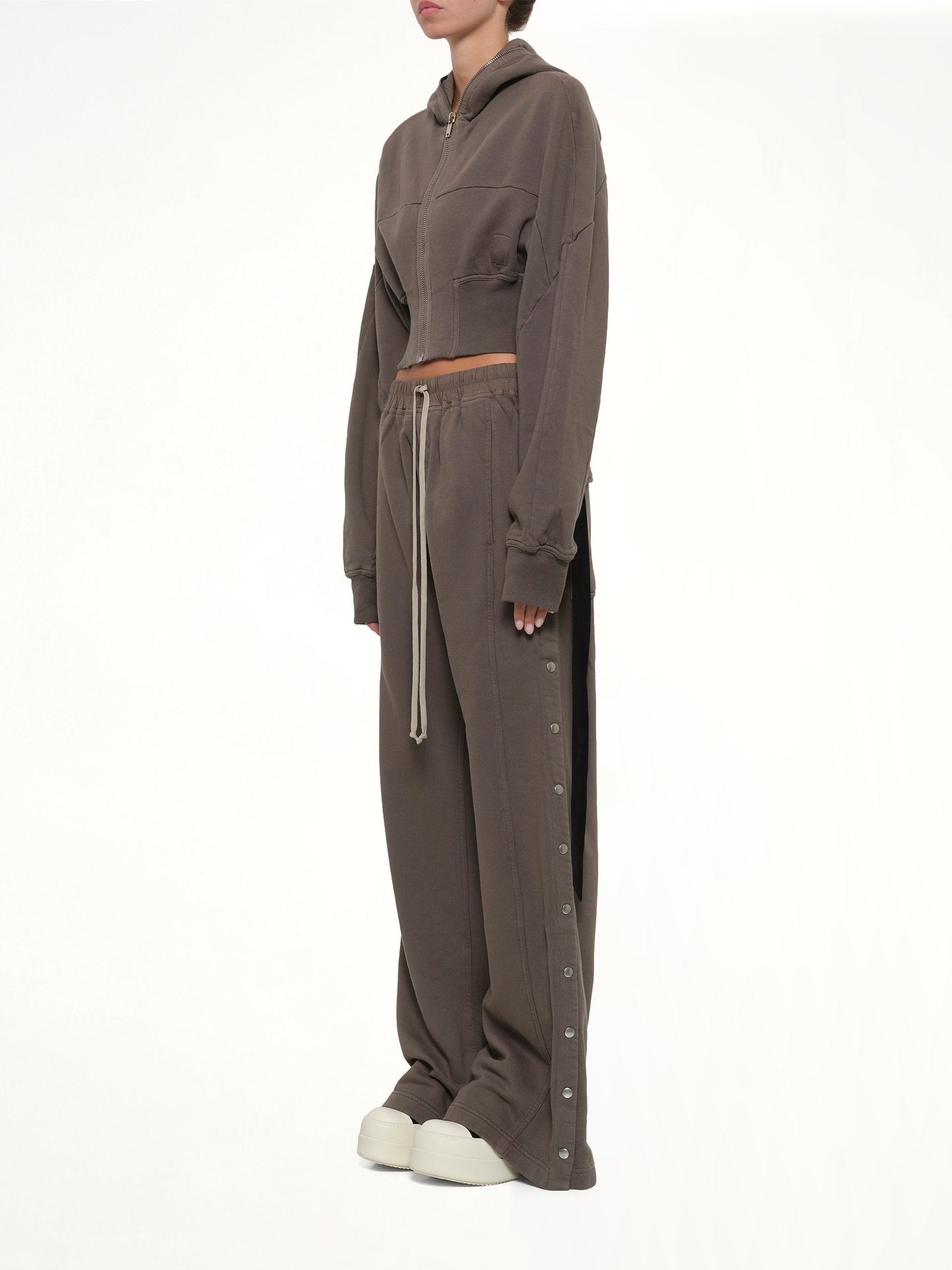 RICK OWENS DRKSHDW Wide Pusher Pants (Brown)