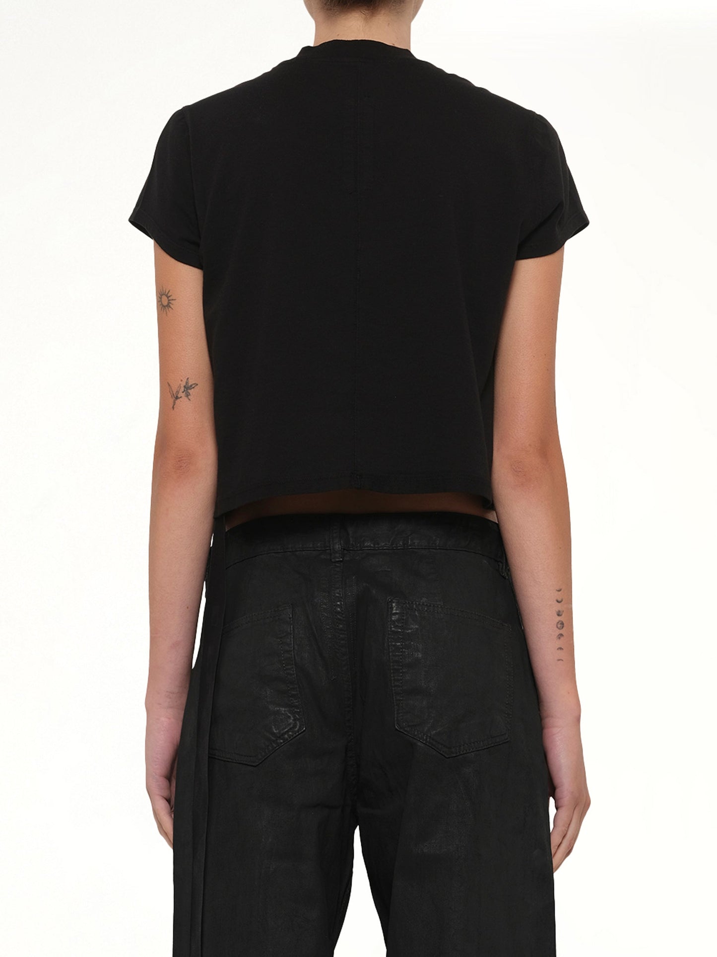 RICK OWENS DRKSHDW Cropped Small Level T (Black)