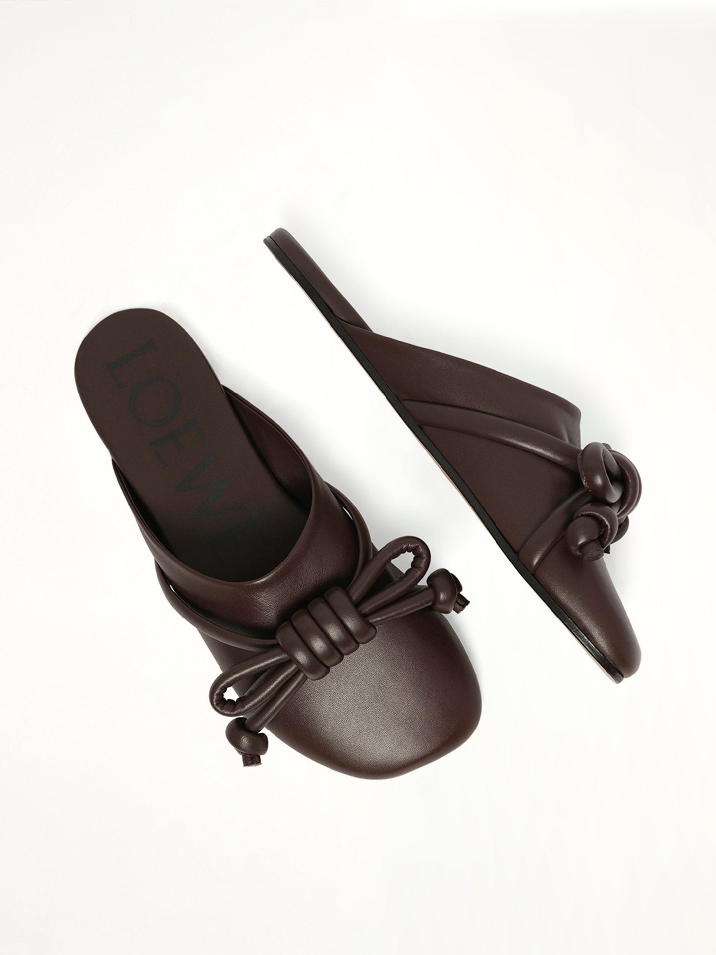 LOEWE Flamenco Knot Mule (Brown)
