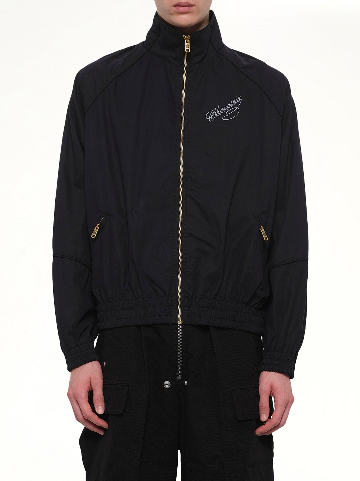 Image of Coats & Jackets. Product name - Ruff Rider Track Jacket in Black colour by brand - WILLY CHAVARRIA