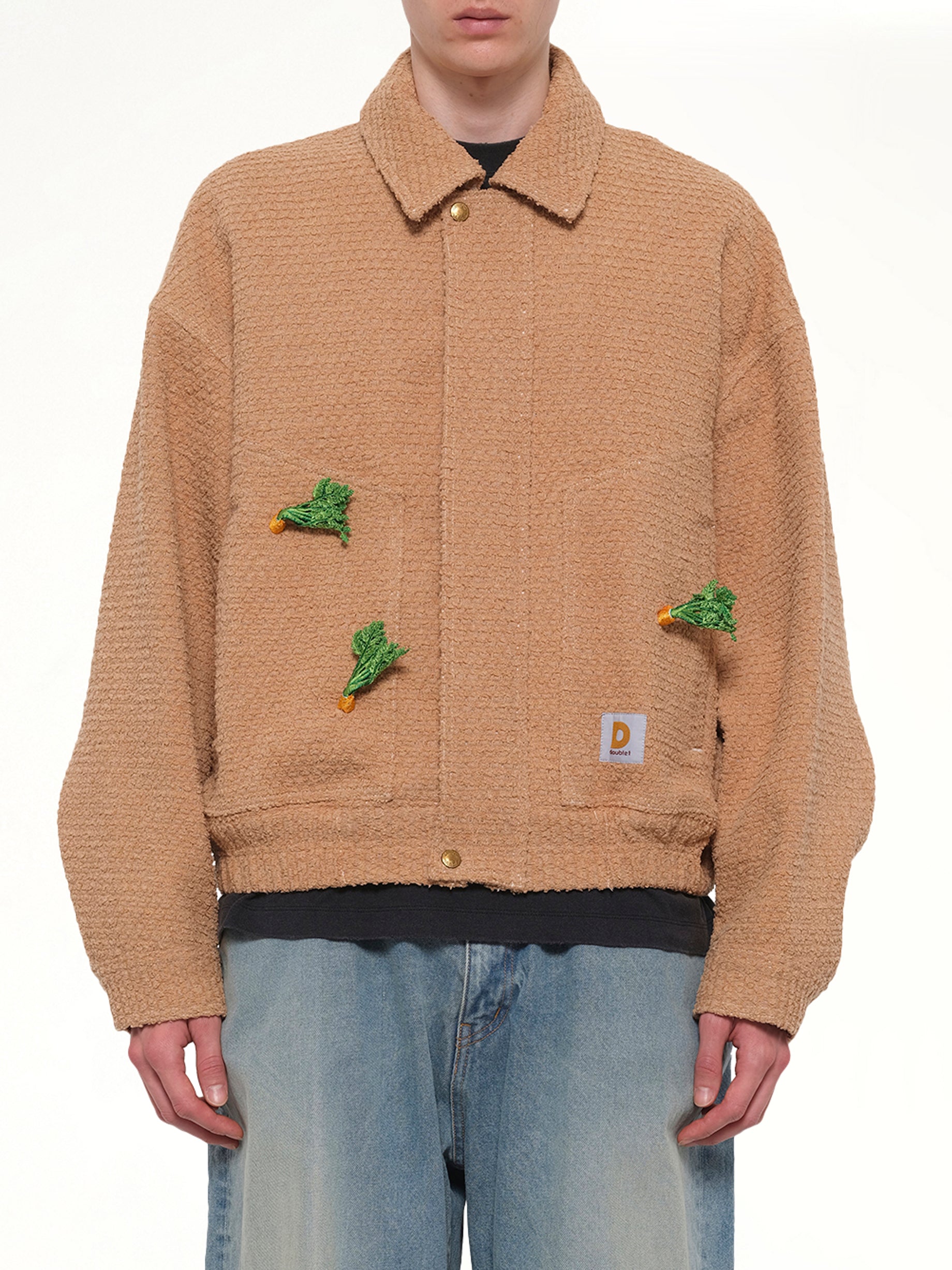 Image of Coats & Jackets. Product name - Tilled Field Work Jacket in Beige colour by brand - DOUBLET