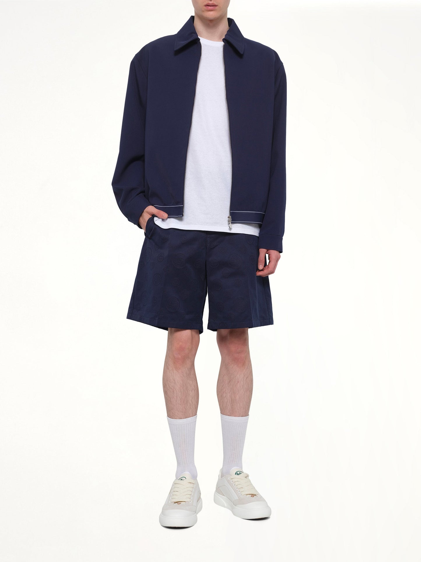 CASABLANCA Wool Sports Jacket (Navy)
