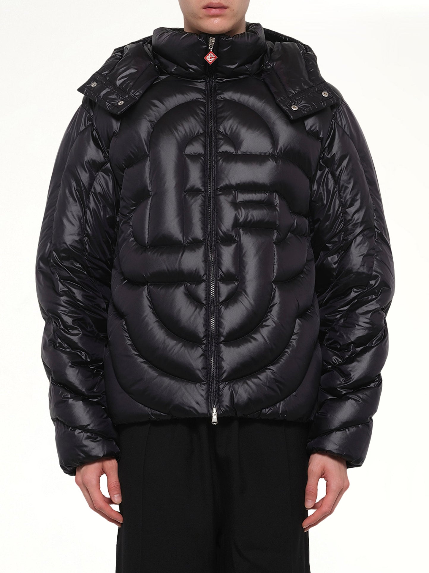 Image of Coats & Jackets. Product name - Quilted Puffer Jacket in Black colour by brand - CASABLANCA