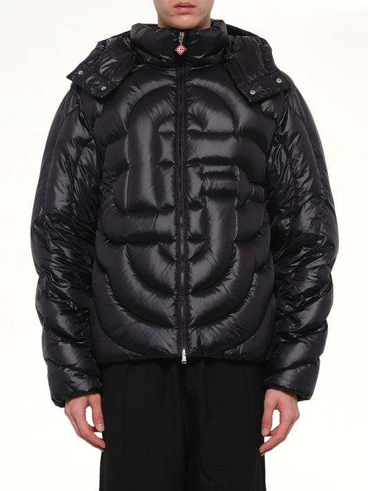 Image of Coats & Jackets. Product name - Quilted Puffer Jacket in Black colour by brand - CASABLANCA