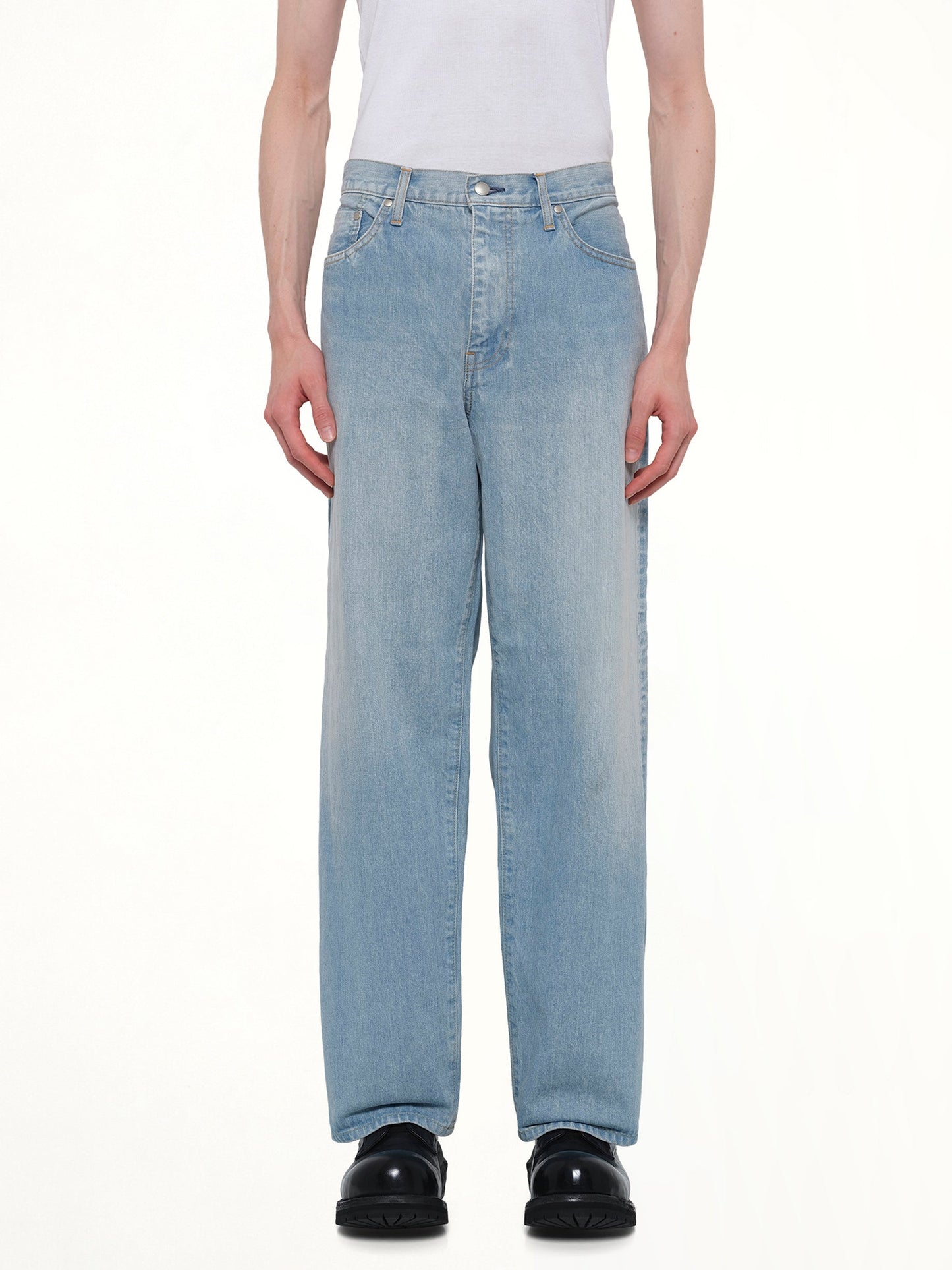 Image of Jeans. Product name - Baggy Fit Denim in Blue colour by brand - VOWELS