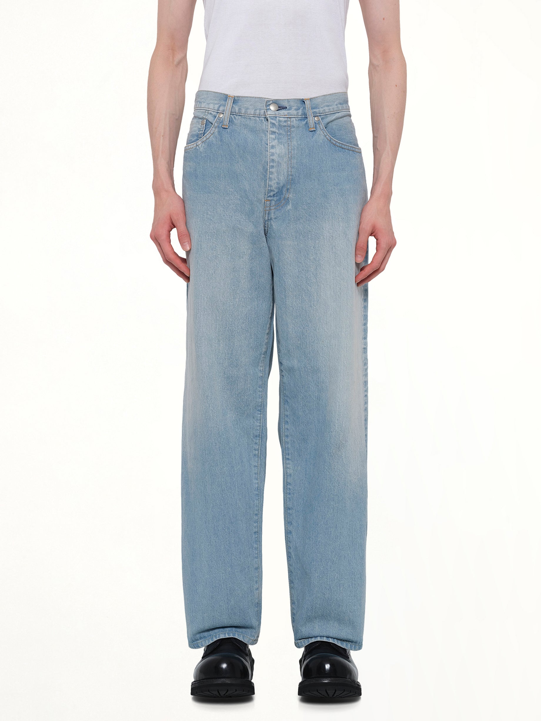 Image of Jeans. Product name - Baggy Fit Denim in Blue colour by brand - VOWELS