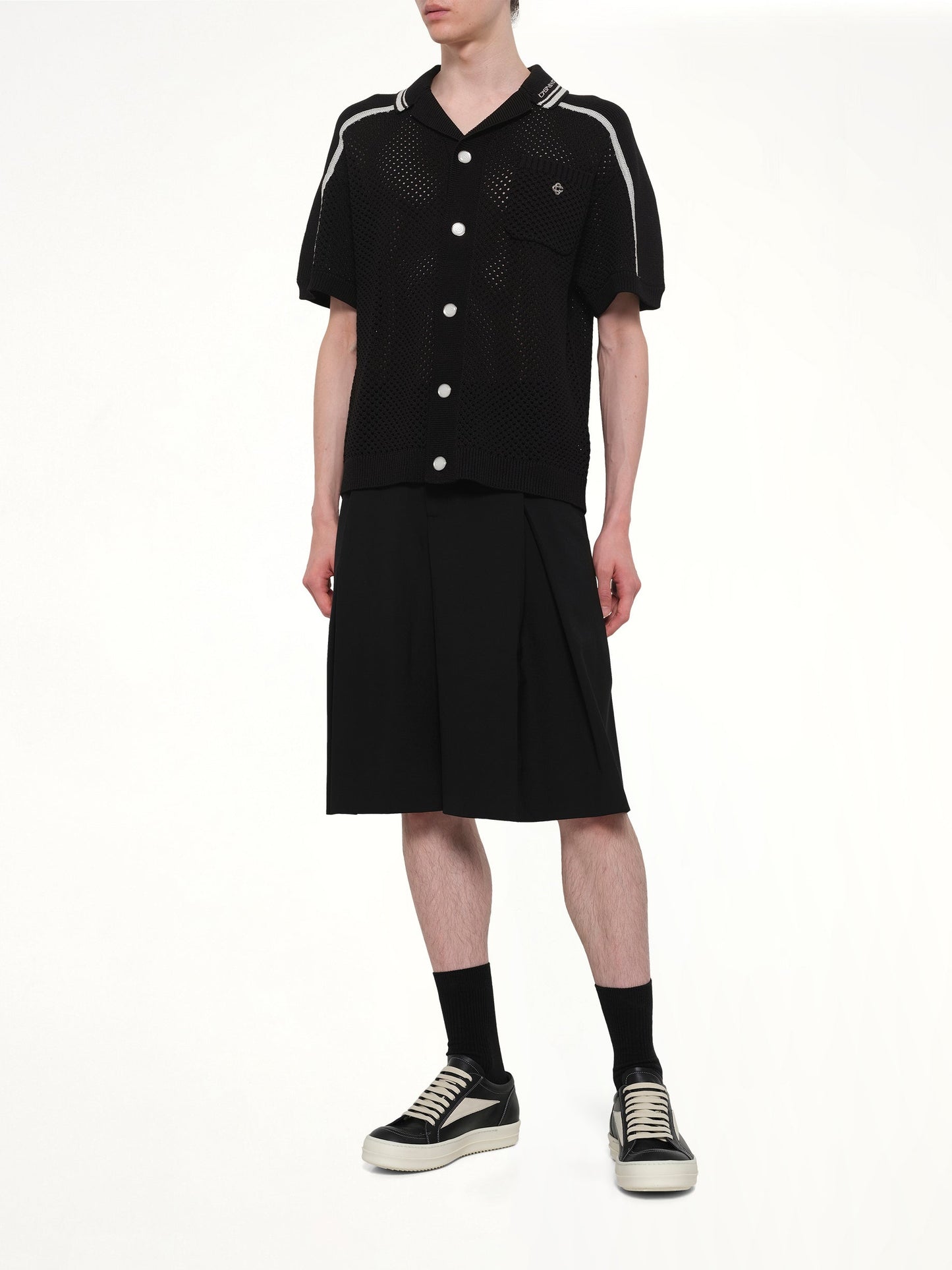 Casablanca Mesh Shirt (Black)