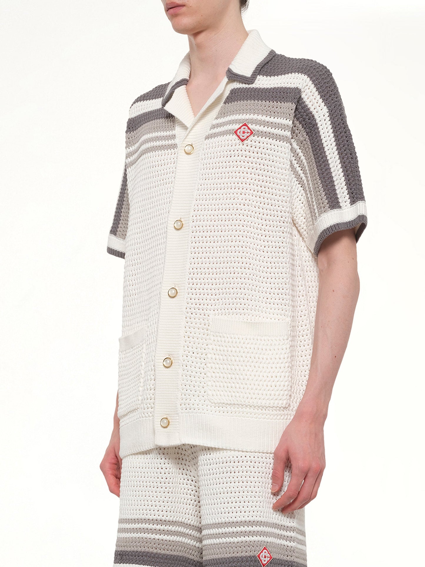 CASABLANCA Crochet Shirt (White)