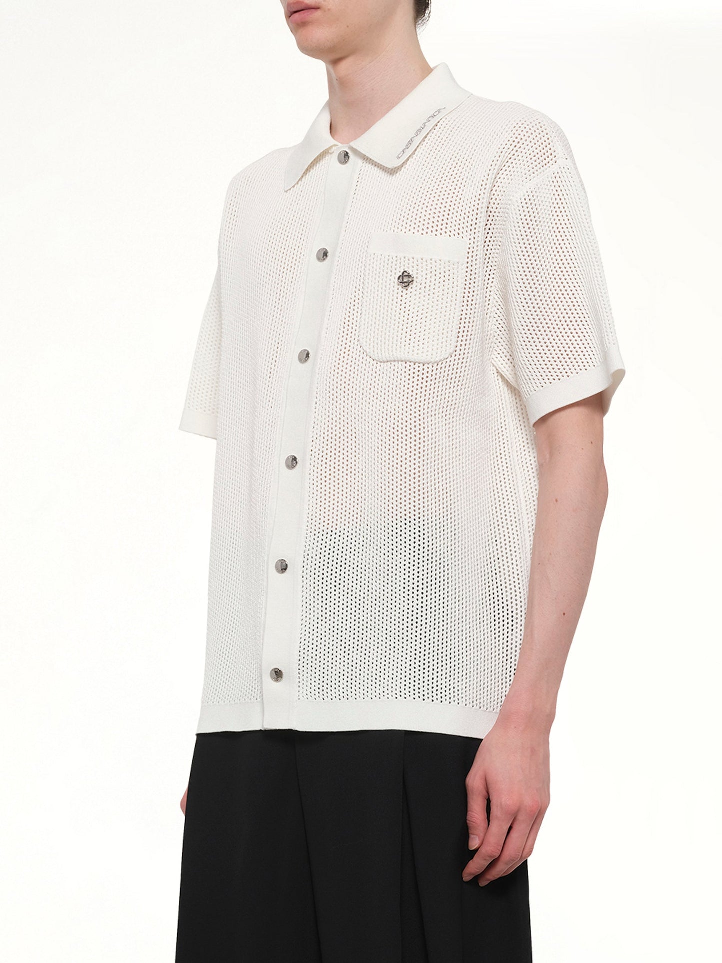 CASABLANCA Mesh Shirt (White)