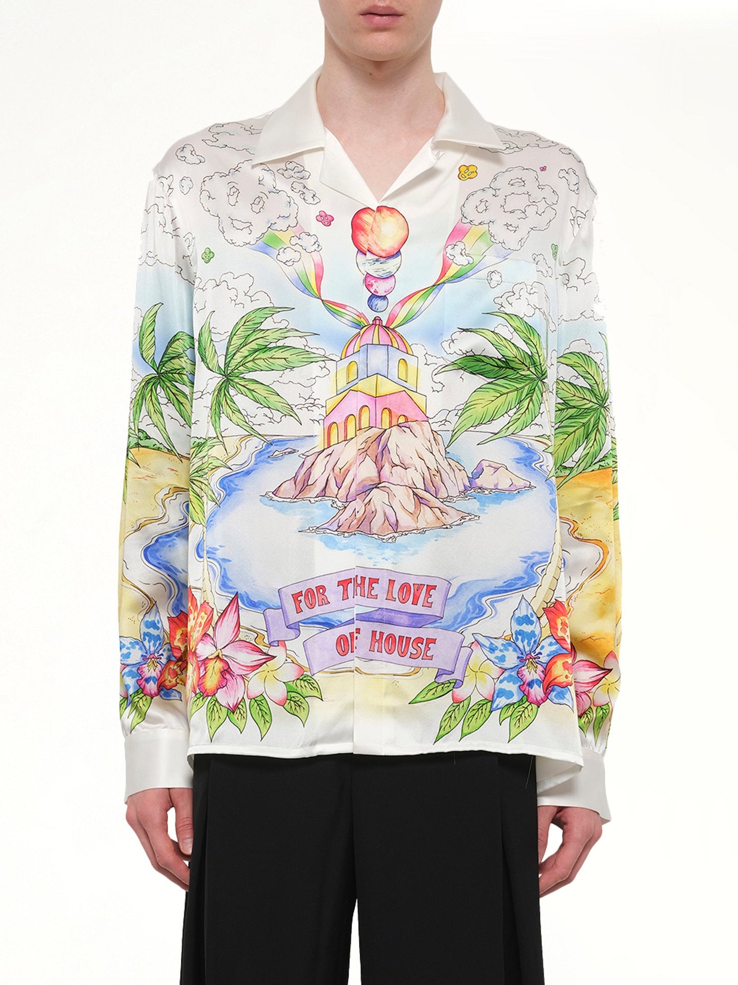 Image of Shirts. Product name - Better Days LS Shirt in White colour by brand - CASABLANCA