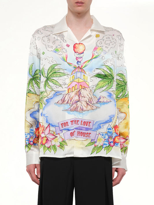Image of Shirts. Product name - Better Days LS Shirt in White colour by brand - CASABLANCA