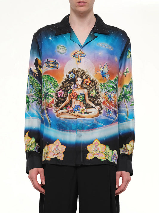 Image of Shirts. Product name - Innersense / Innocence LS Shirt in Black colour by brand - CASABLANCA