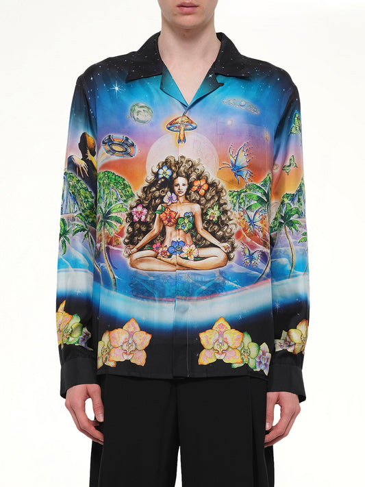 Image of Shirts. Product name - Innersense / Innocence LS Shirt in Black colour by brand - CASABLANCA