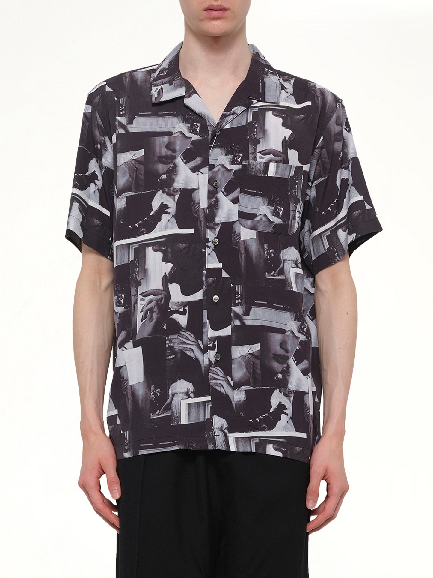 Image of Shirts. Product name - Printed Still Shirt in Black colour by brand - VOWELS