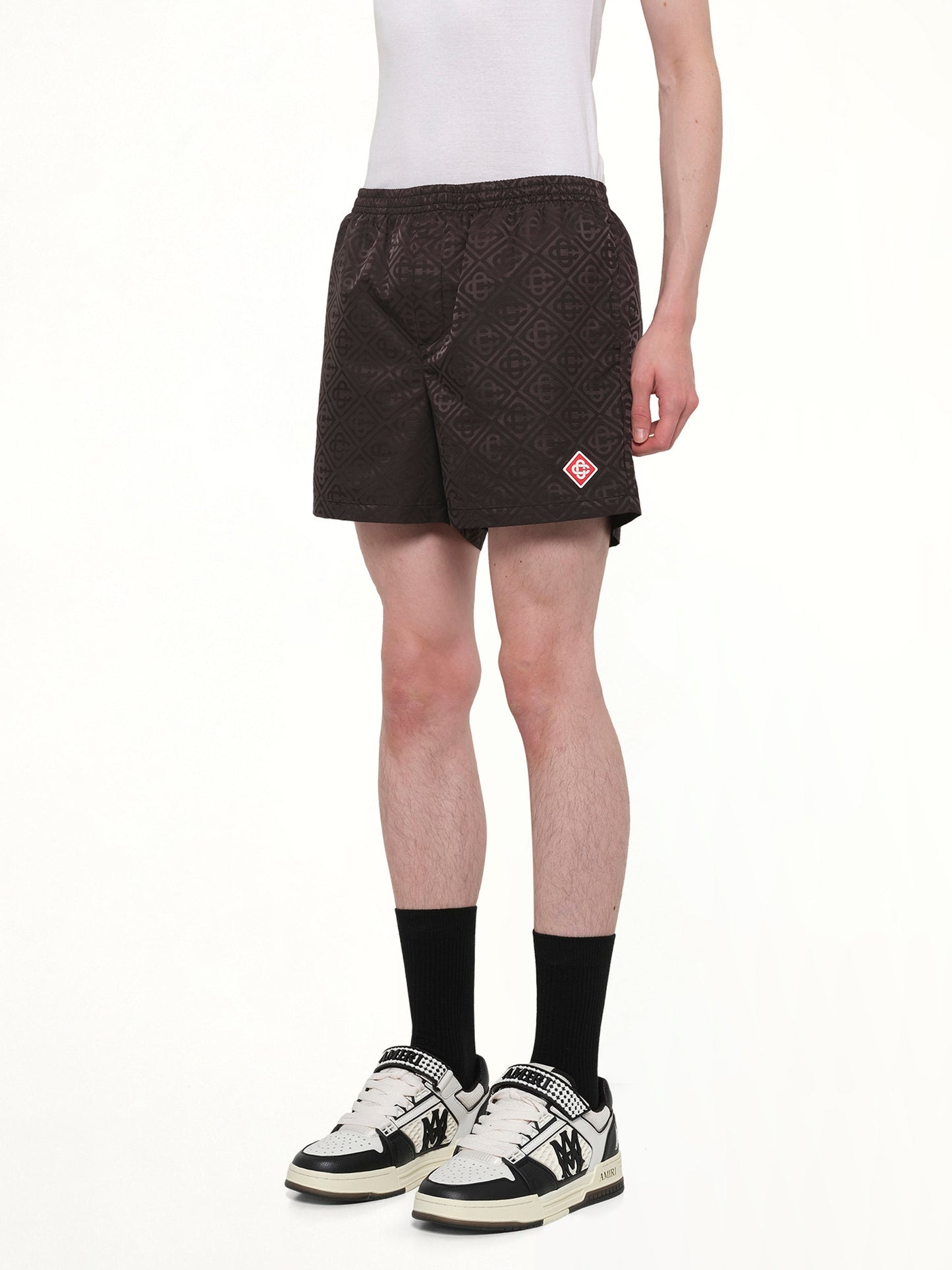 CASABLANCA Jacquard Swim Shorts (Black)