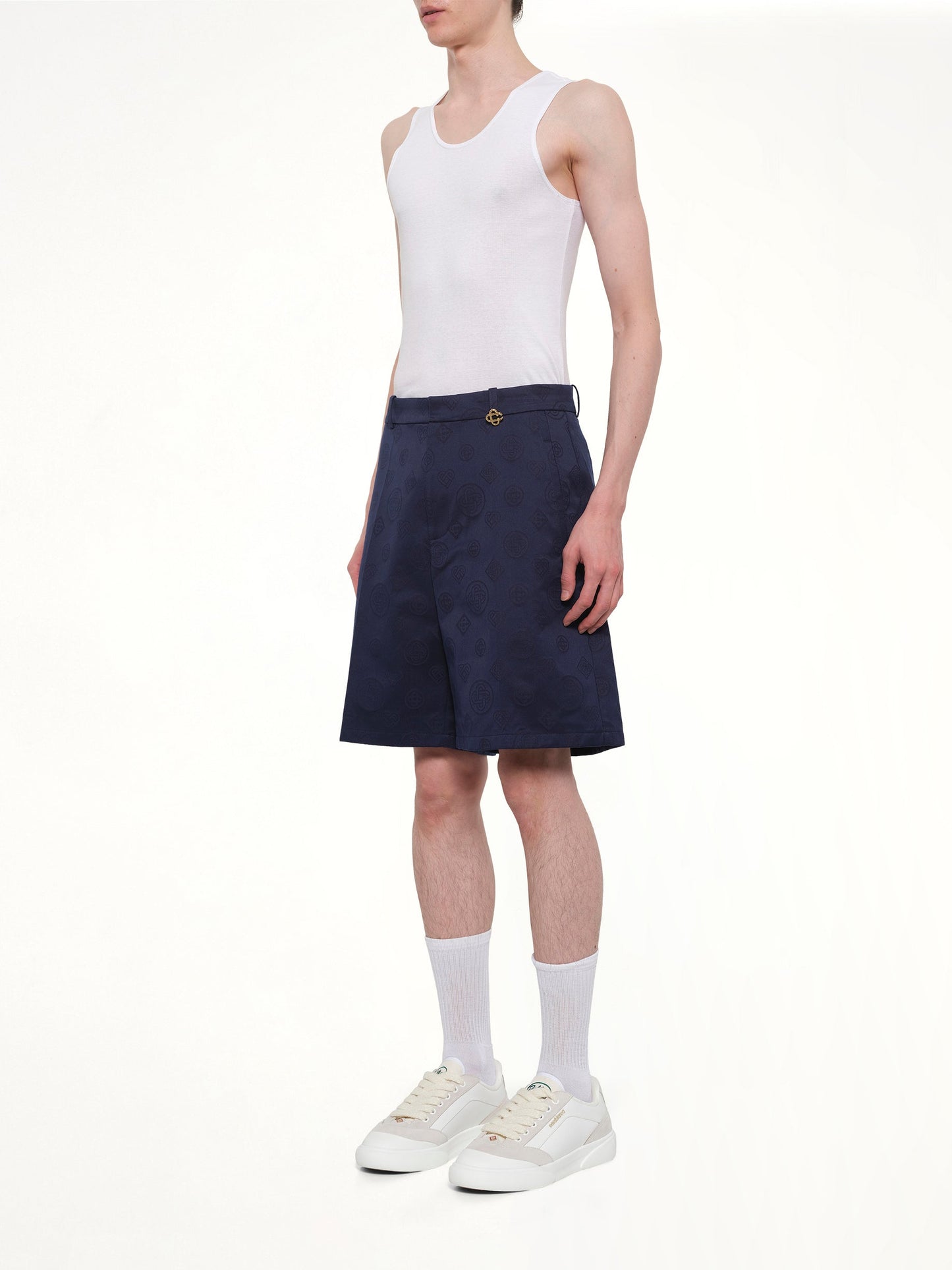 CASABLANCA Monogram Shorts (Navy)