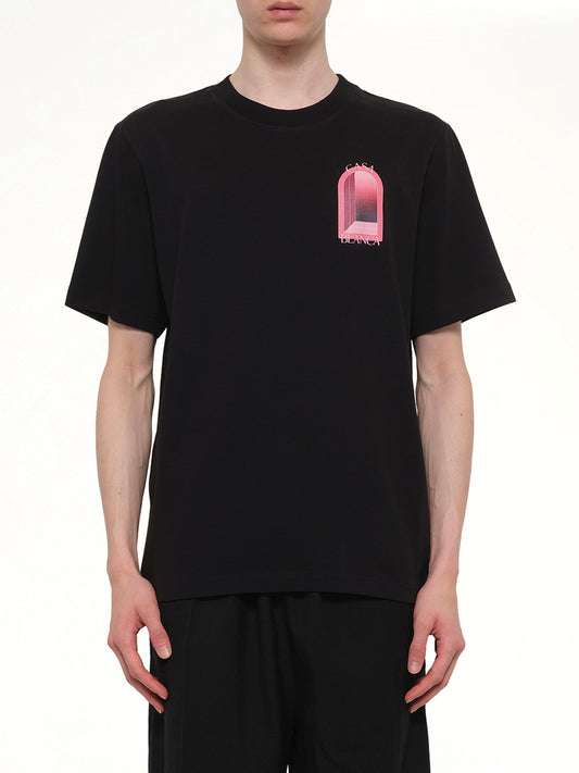 Image of T-Shirts. Product name - Arches Classic T-Shirt in Black colour by brand - CASABLANCA