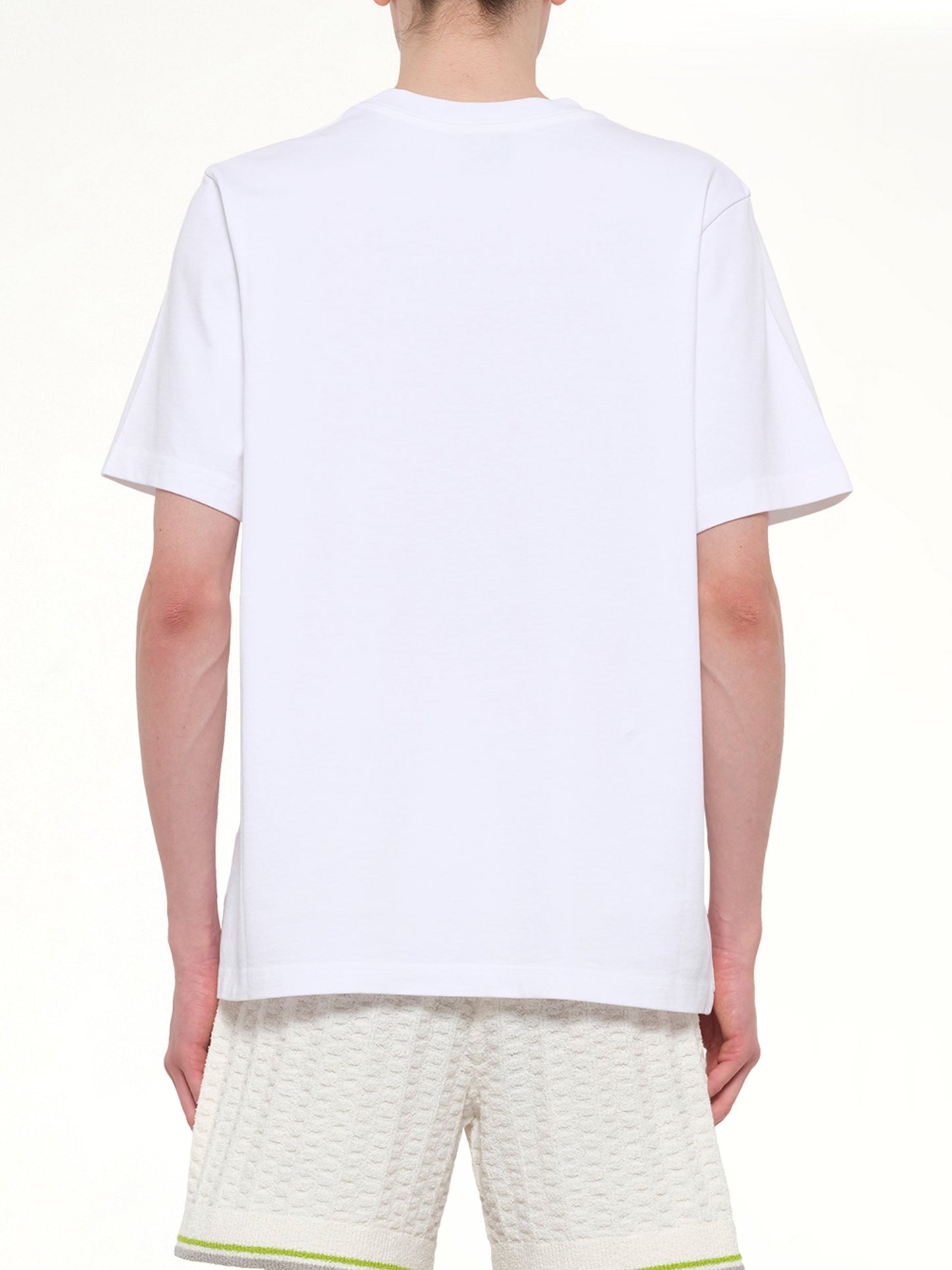 CASABLANCA Casa Way Orchid Classic T-Shirt (White)