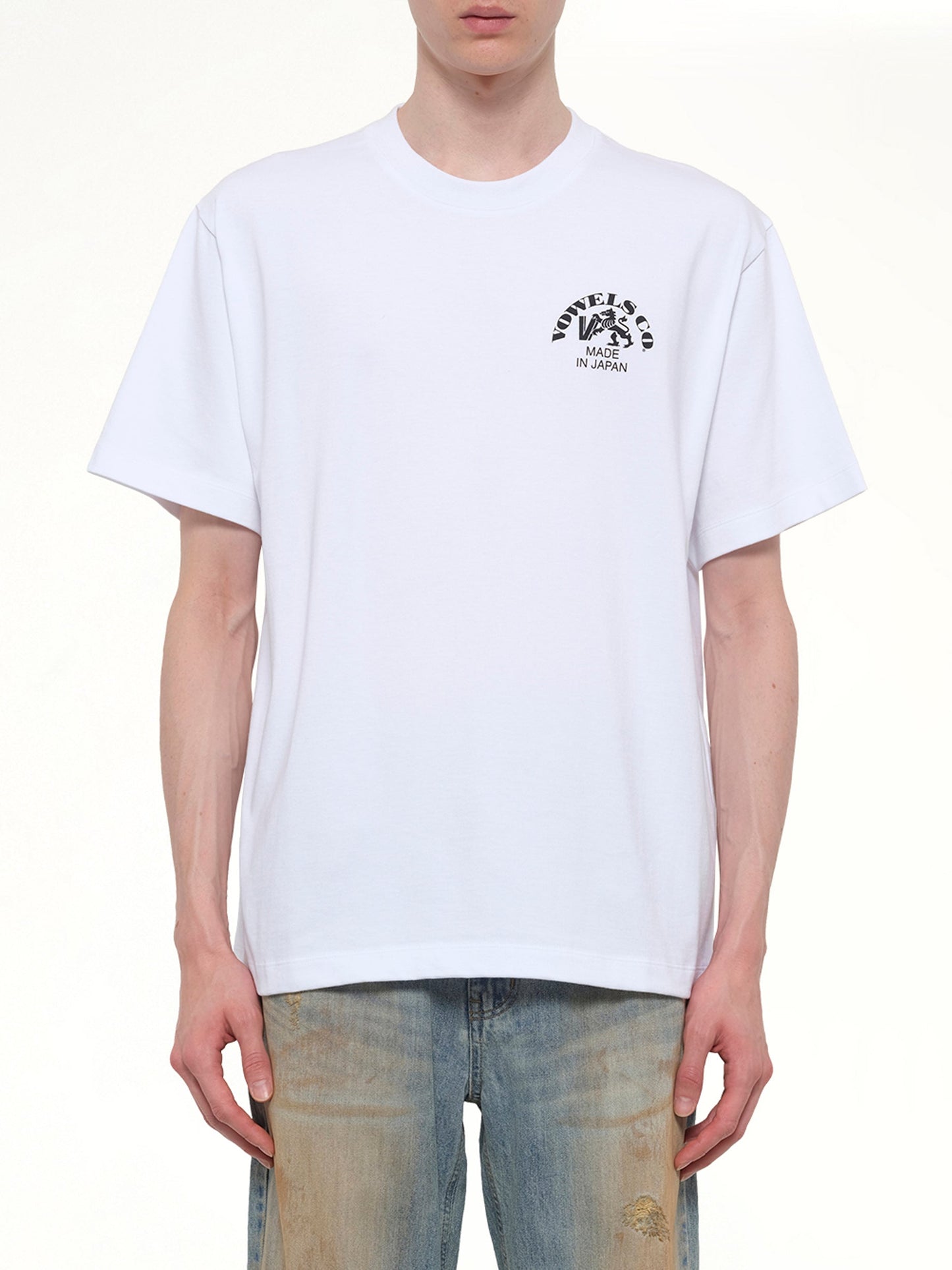 Image of T-Shirts. Product name - Company T-Shirt in White colour by brand - VOWELS