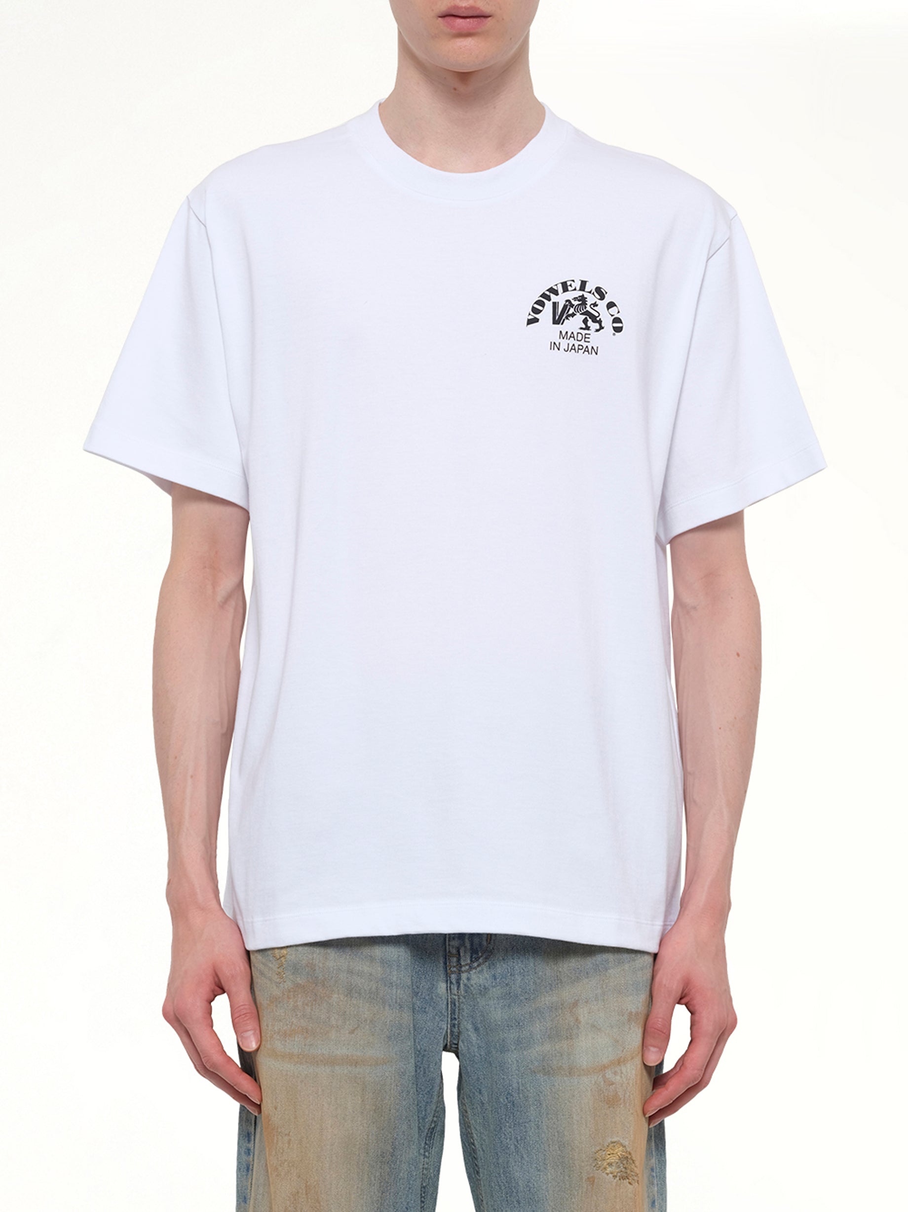 Image of T-Shirts. Product name - Company T-Shirt in White colour by brand - VOWELS