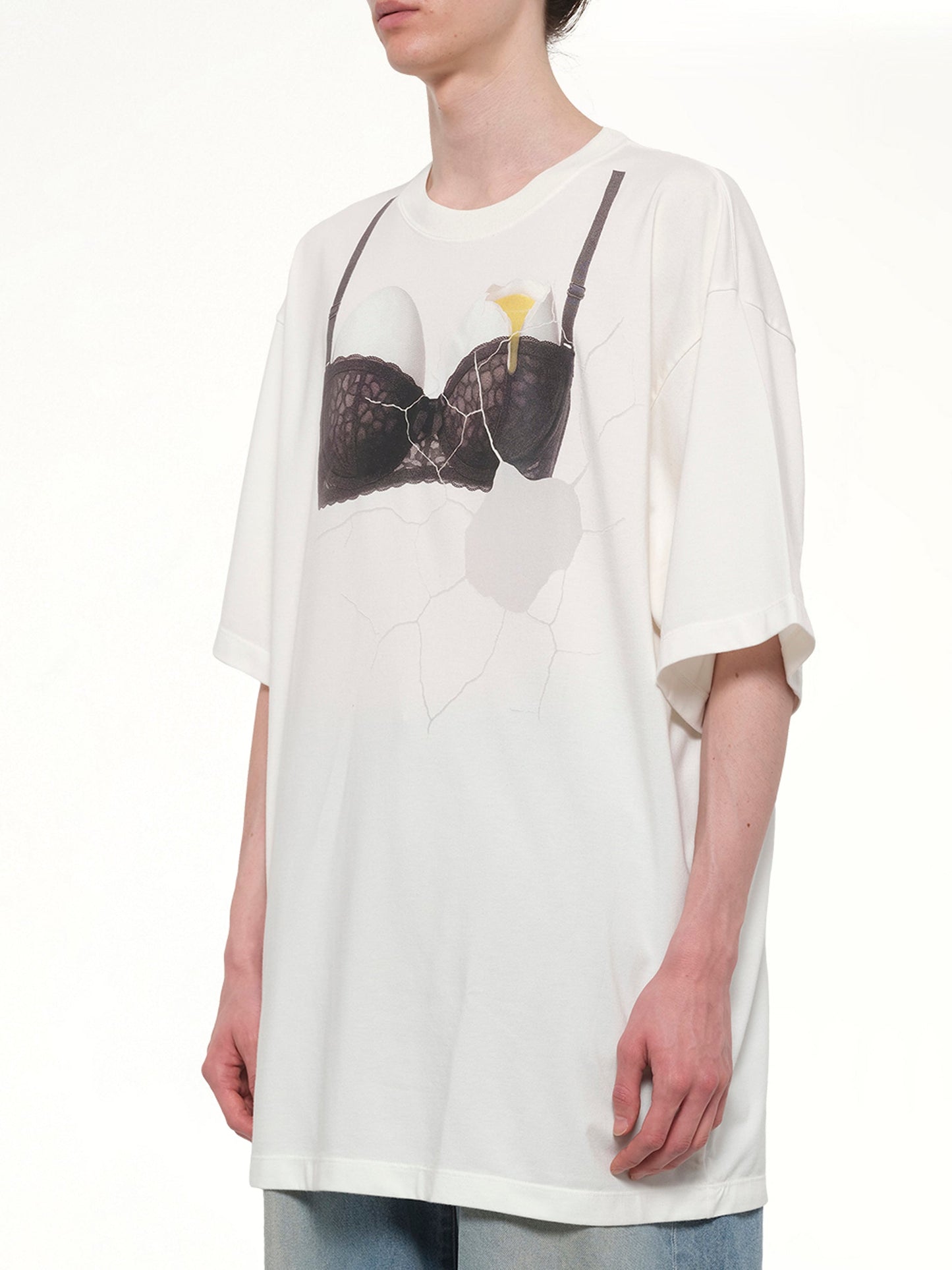 DOUBLET Egg Bra T-Shirt (White)