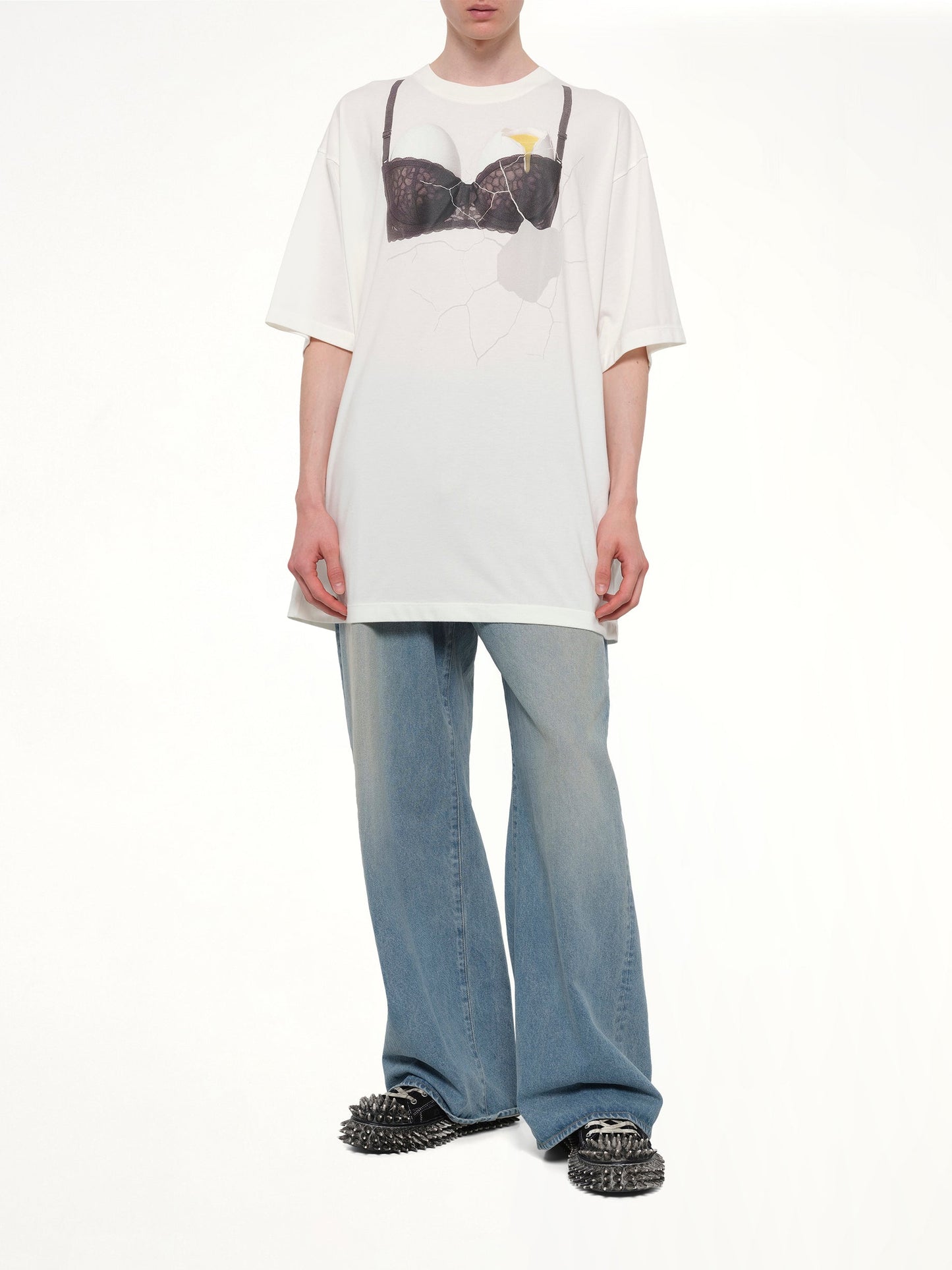 DOUBLET Egg Bra T-Shirt (White)