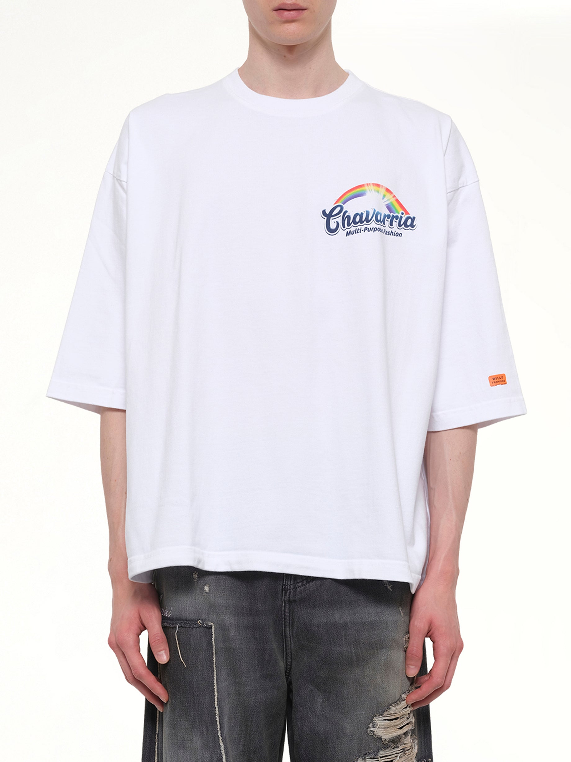 Image of T-Shirts. Product name - Fabuloso Buffalo T-Shirt in White colour by brand - WILLY CHAVARRIA