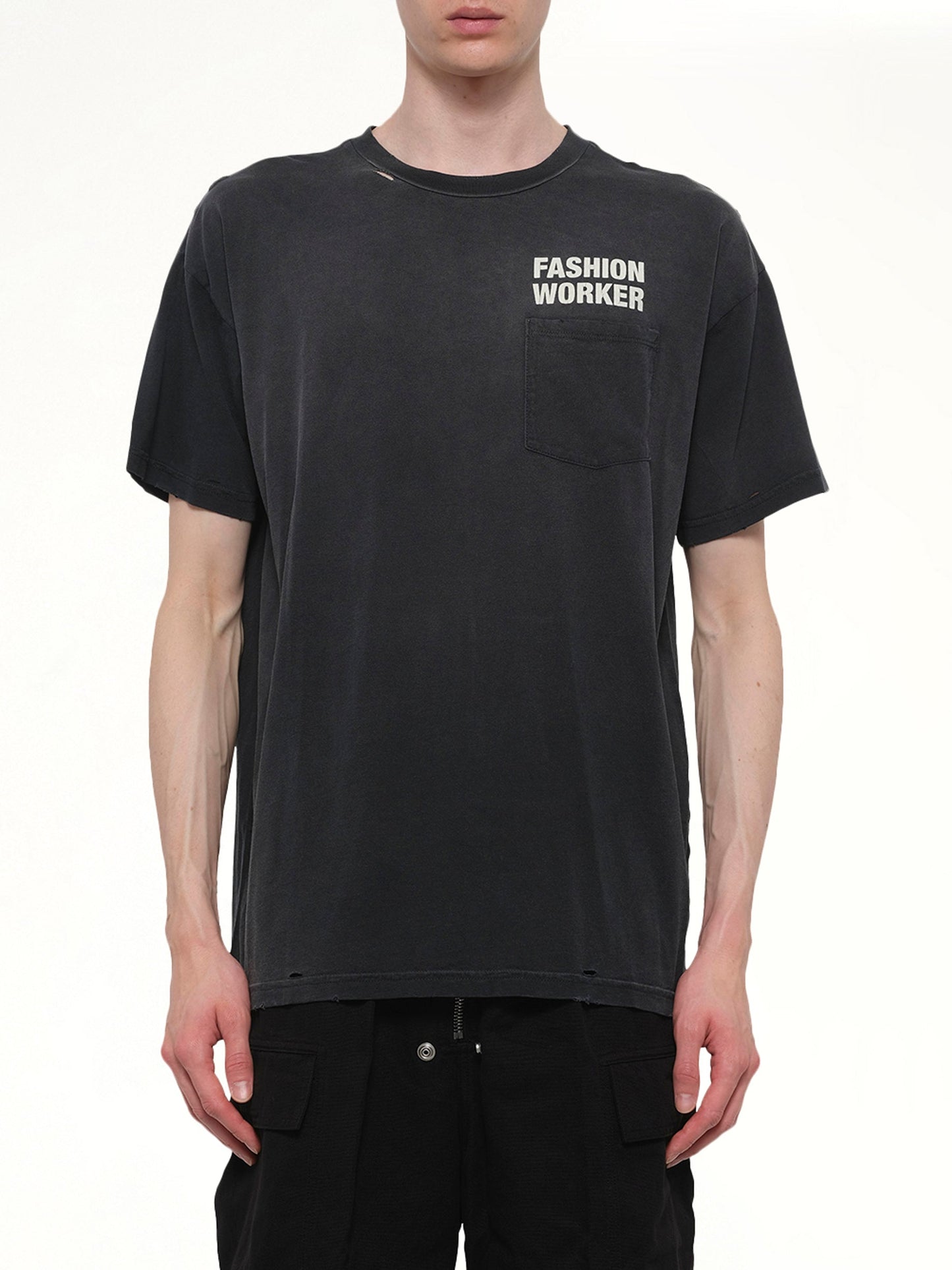 Image of T-Shirts. Product name - Fashion Worker Easy T-Shirt in Black colour by brand - WILLY CHAVARRIA