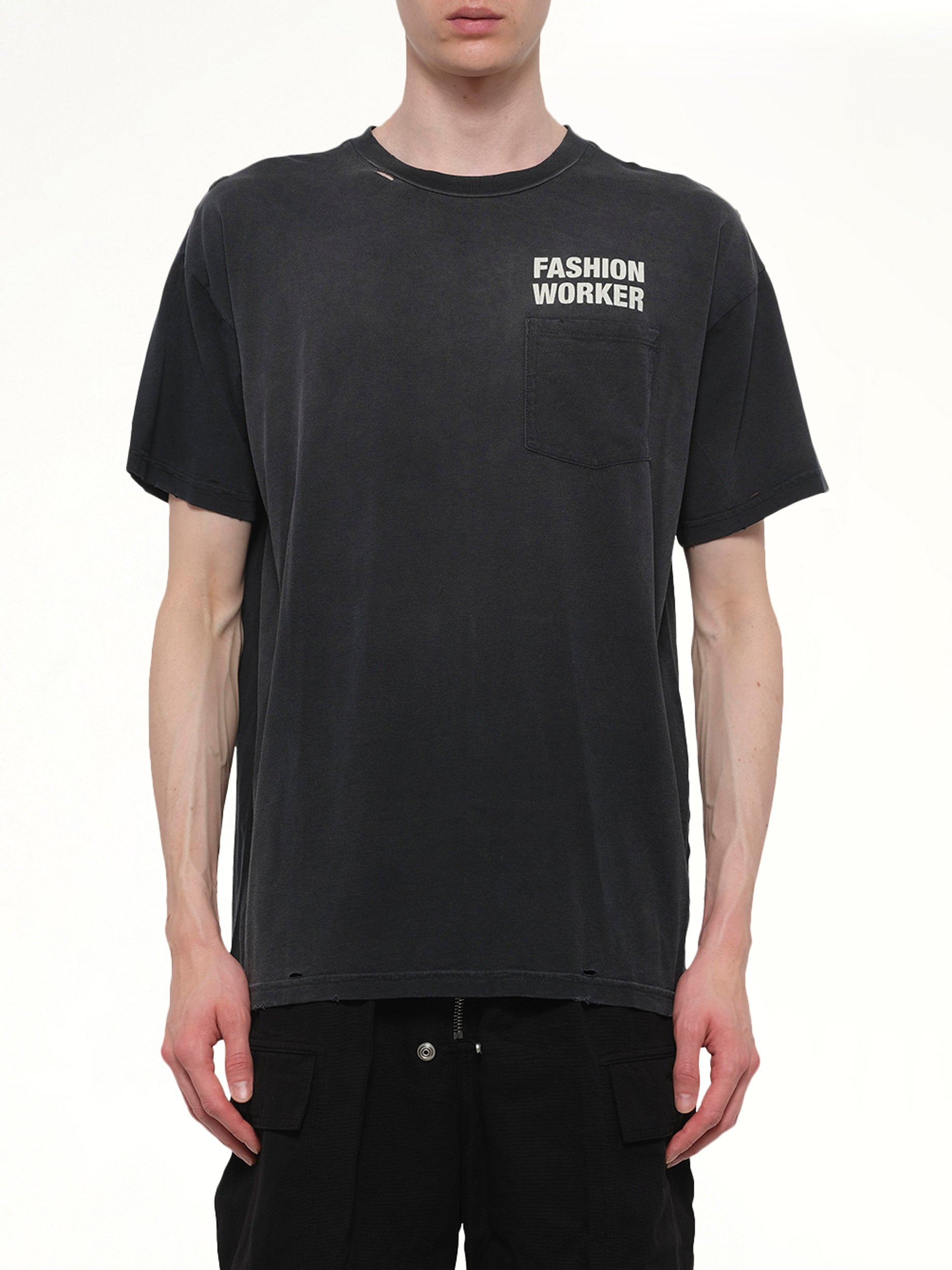 Image of T-Shirts. Product name - Fashion Worker Easy T-Shirt in Black colour by brand - WILLY CHAVARRIA