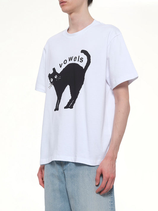 VOWELS Kitty T-Shirt (White)