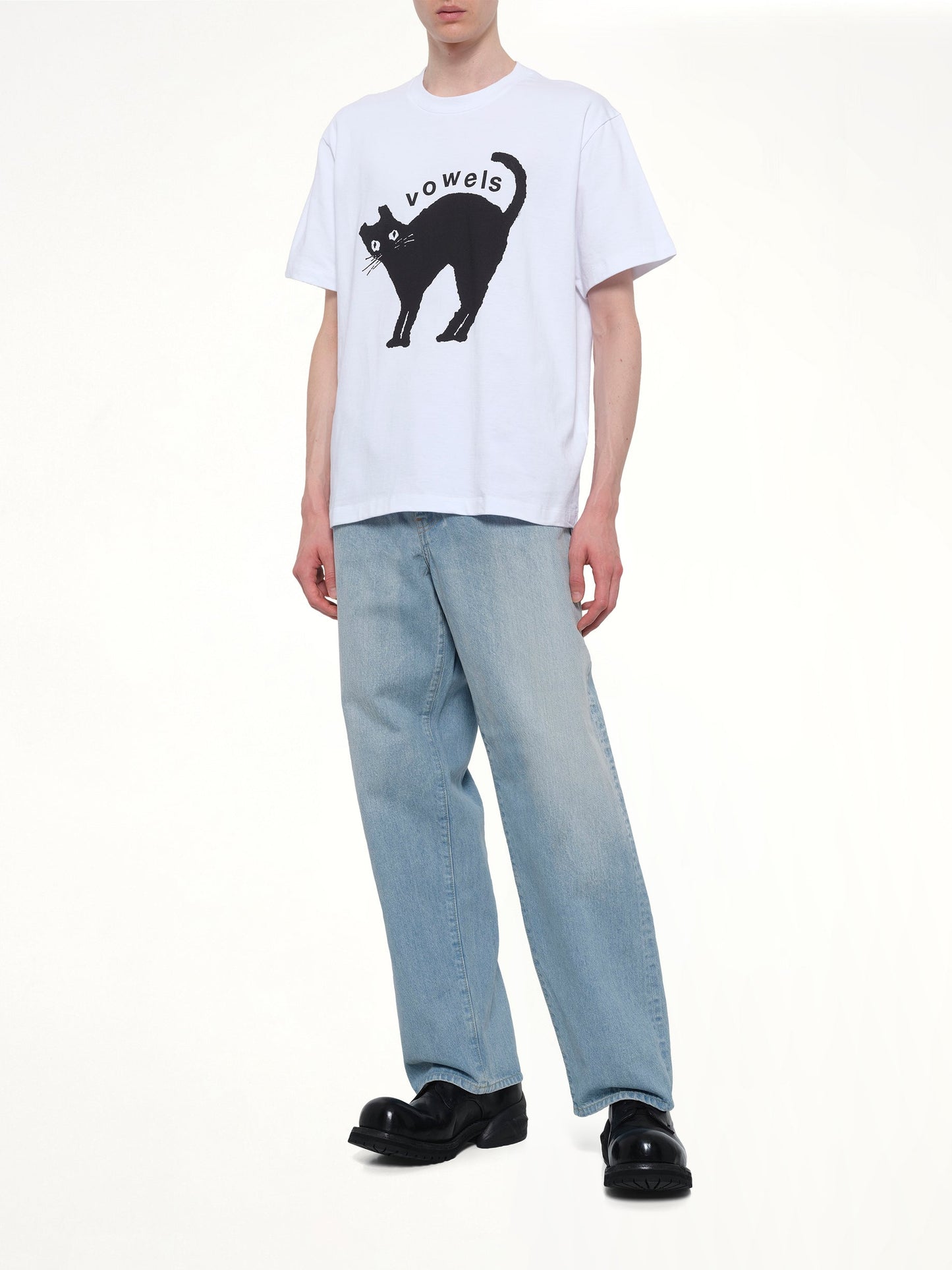 VOWELS Kitty T-Shirt (White)