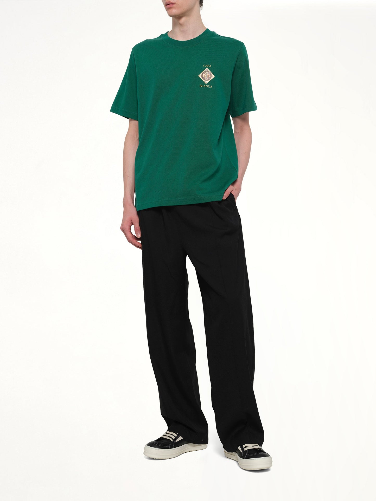 CASABLANCA Plafond Orne De Musique Classic T-Shirt (Green)
