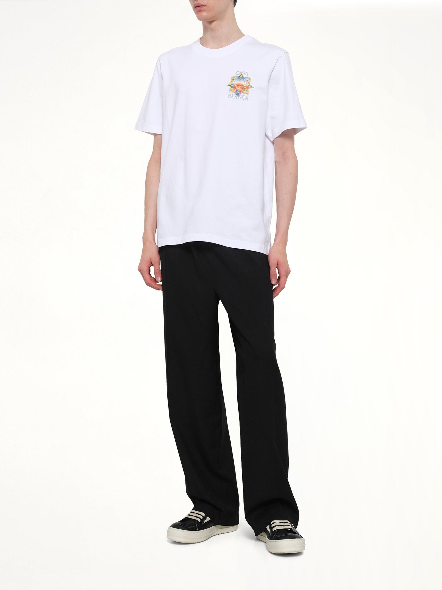 CASABLANCA Tennis Landscape 2 Classic T-Shirt (White)