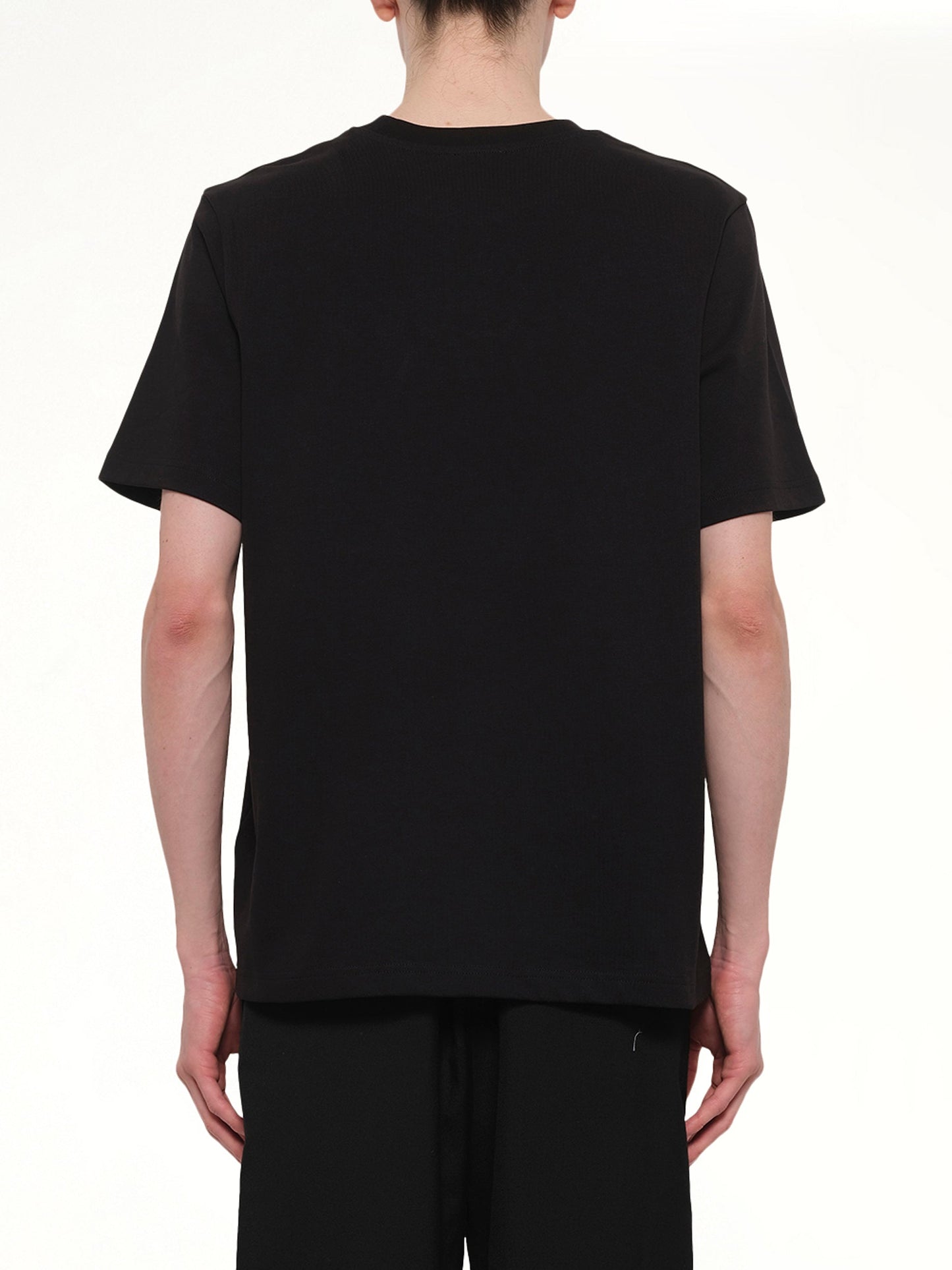 CASABLANCA Warped Logo Classic T-Shirt (Black)