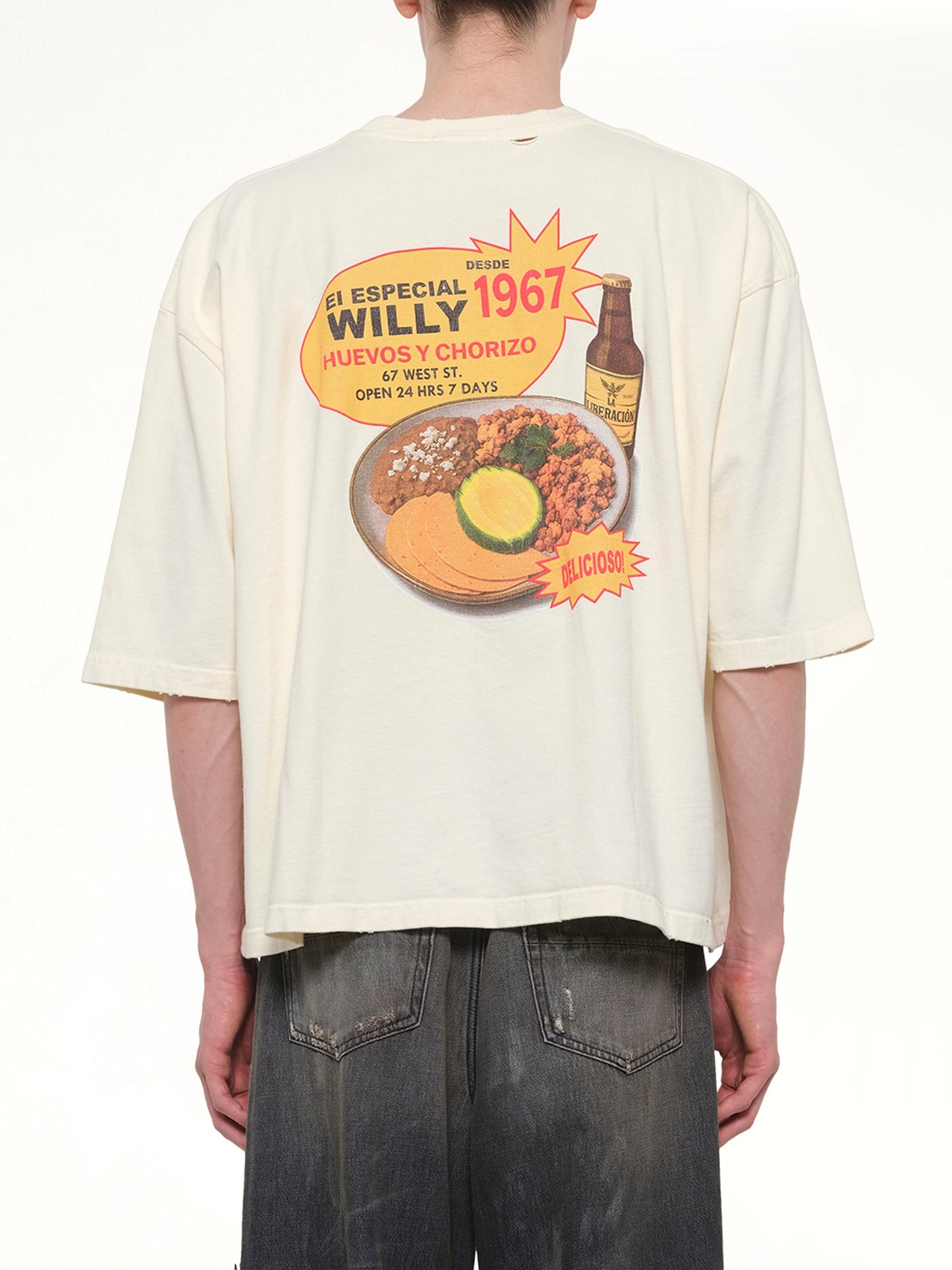 CHAVARRIA Willy's Taco Shop Buffalo T-Shirt (White)