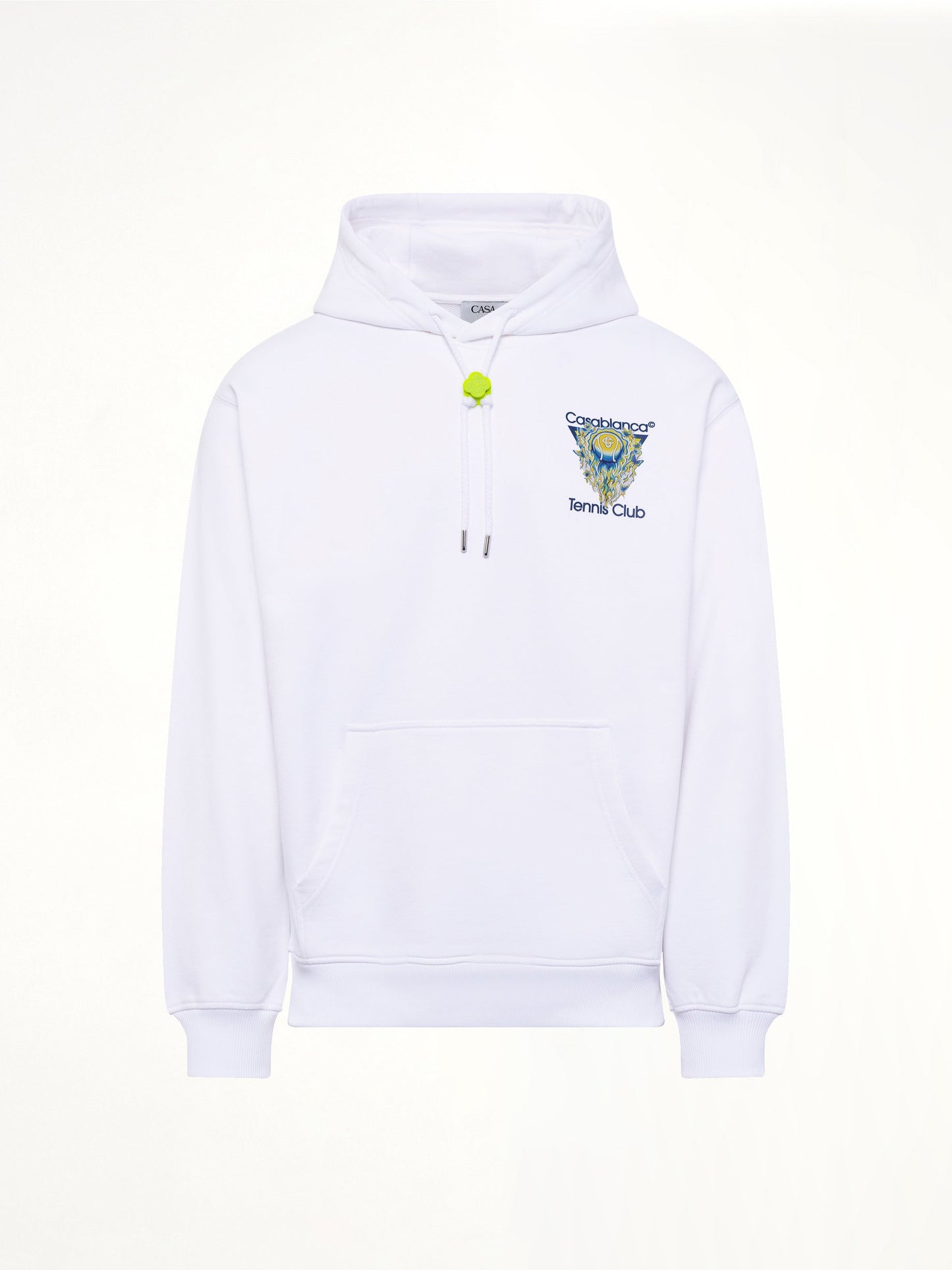 CASABLANCA Tennis Club Icon Hoodie (White)