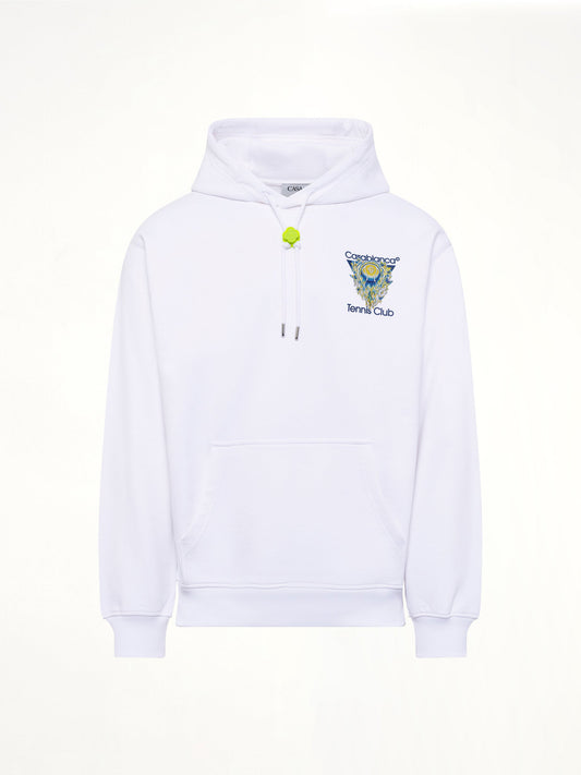 CASABLANCA Tennis Club Icon Hoodie (White)