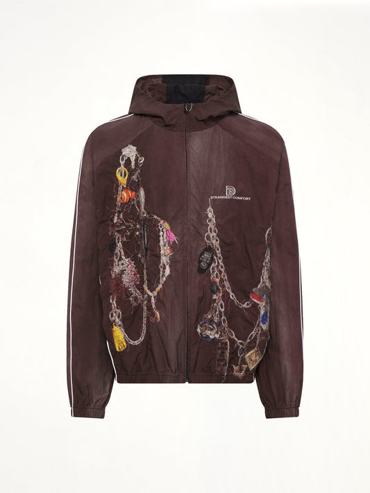 DOUBLET Embroidered Chain Track Jacket (Grey)