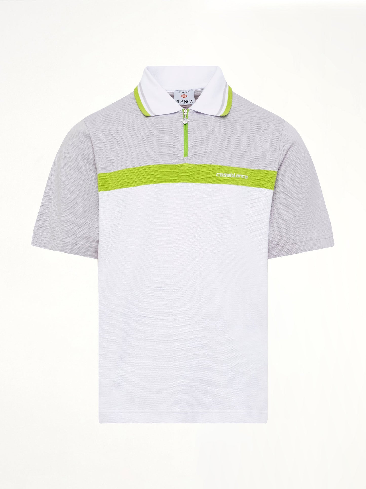 CASABLANCA Quarter Zip Polo (Grey)