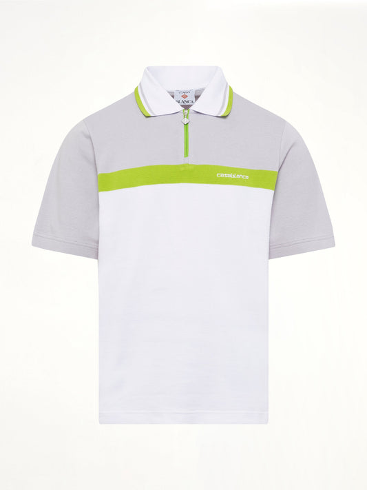 CASABLANCA Quarter Zip Polo (Grey)