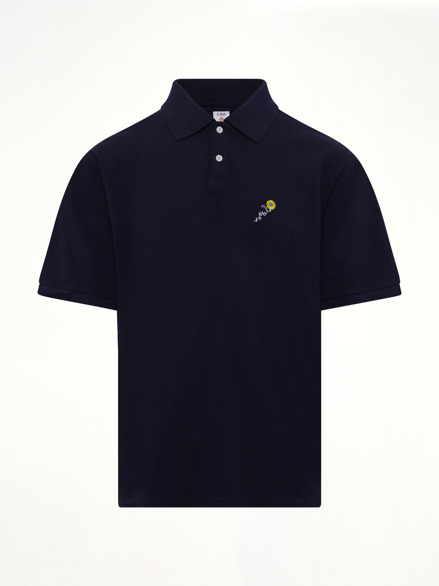 VOWELS S/S Pique Polo (Navy)