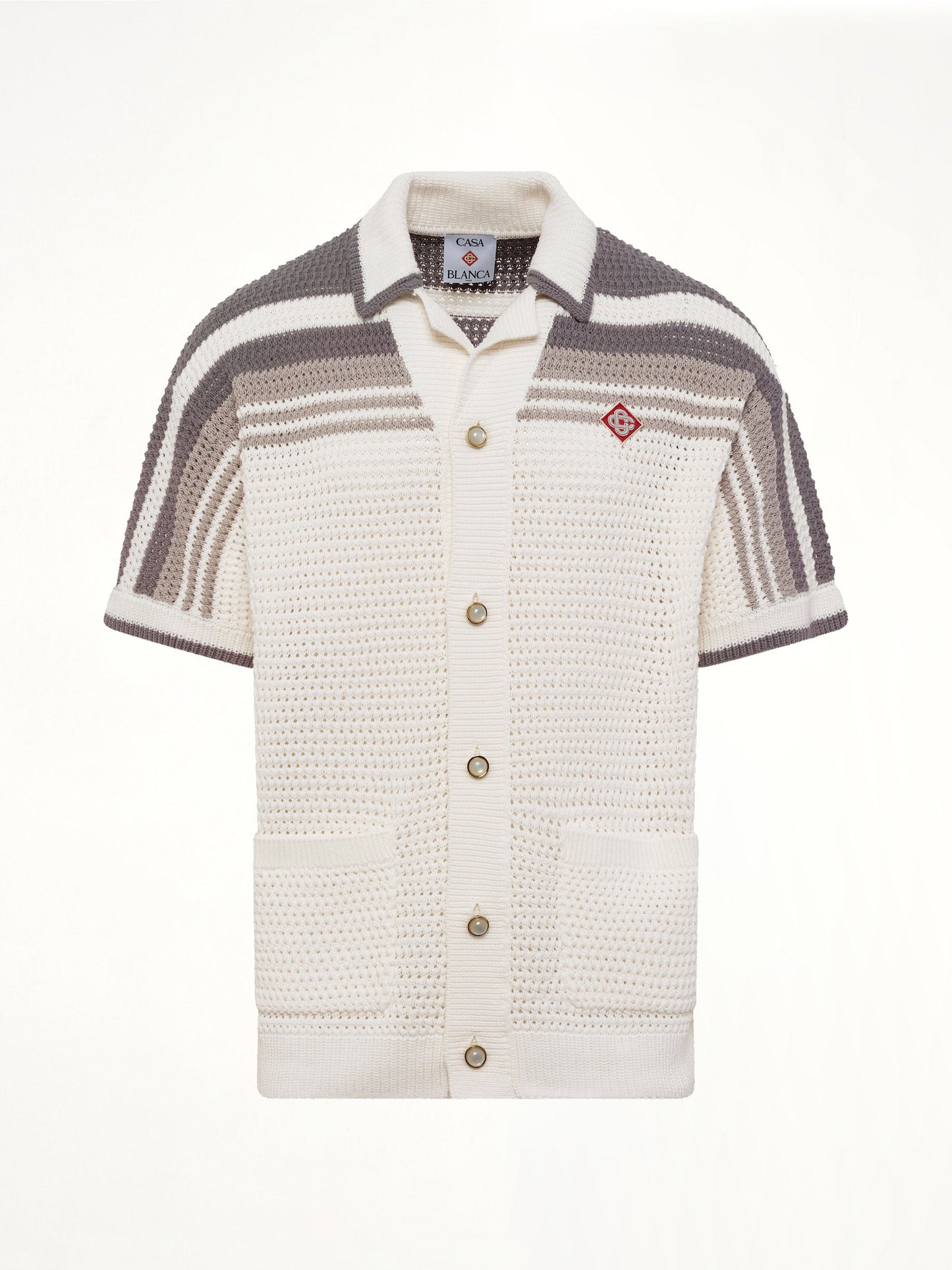 CASABLANCA Crochet Shirt (White)