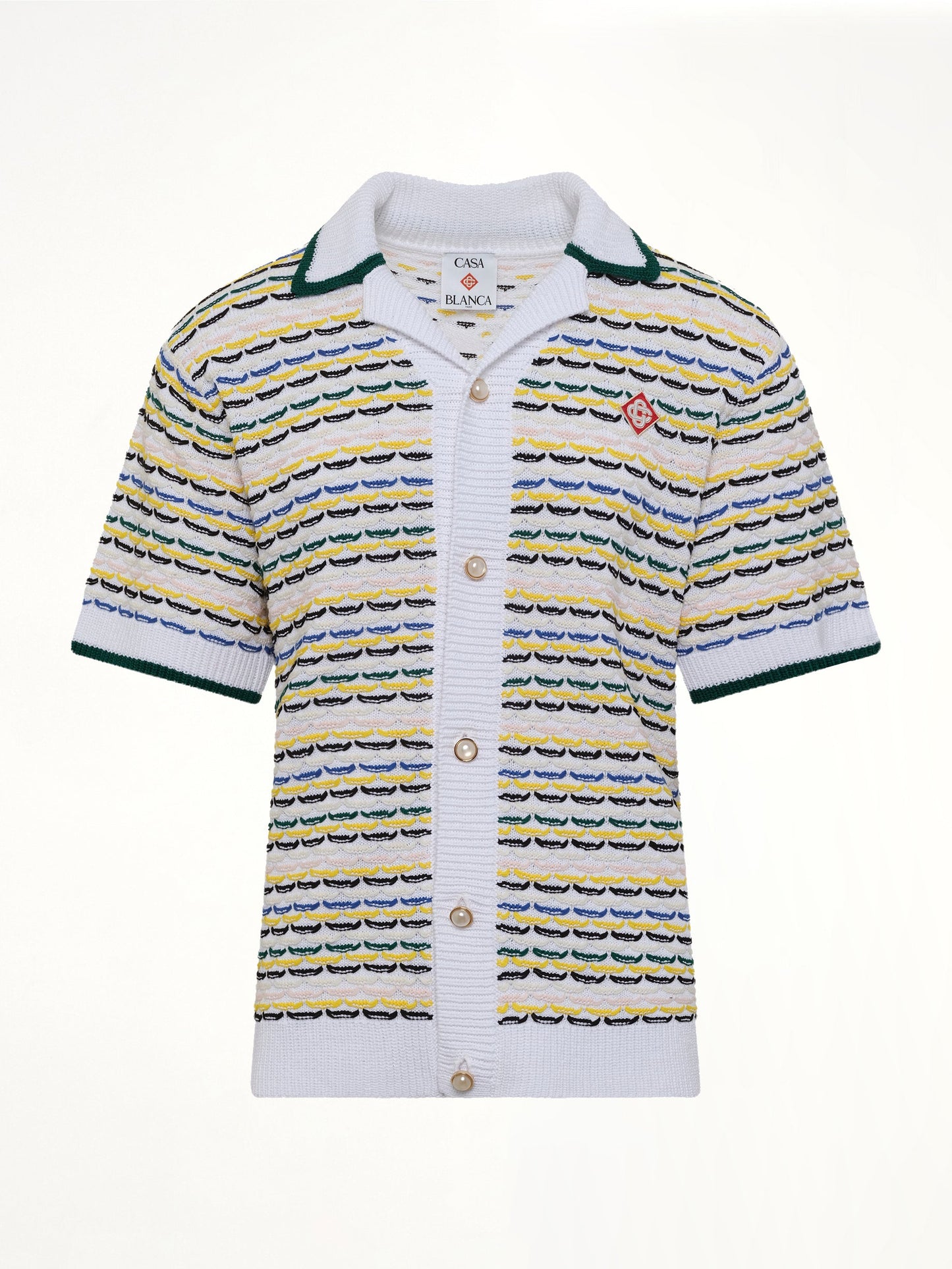 CASABLANCA Tuck Stitch Shirt (White)