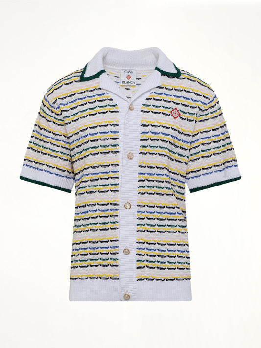 CASABLANCA Tuck Stitch Shirt (White)