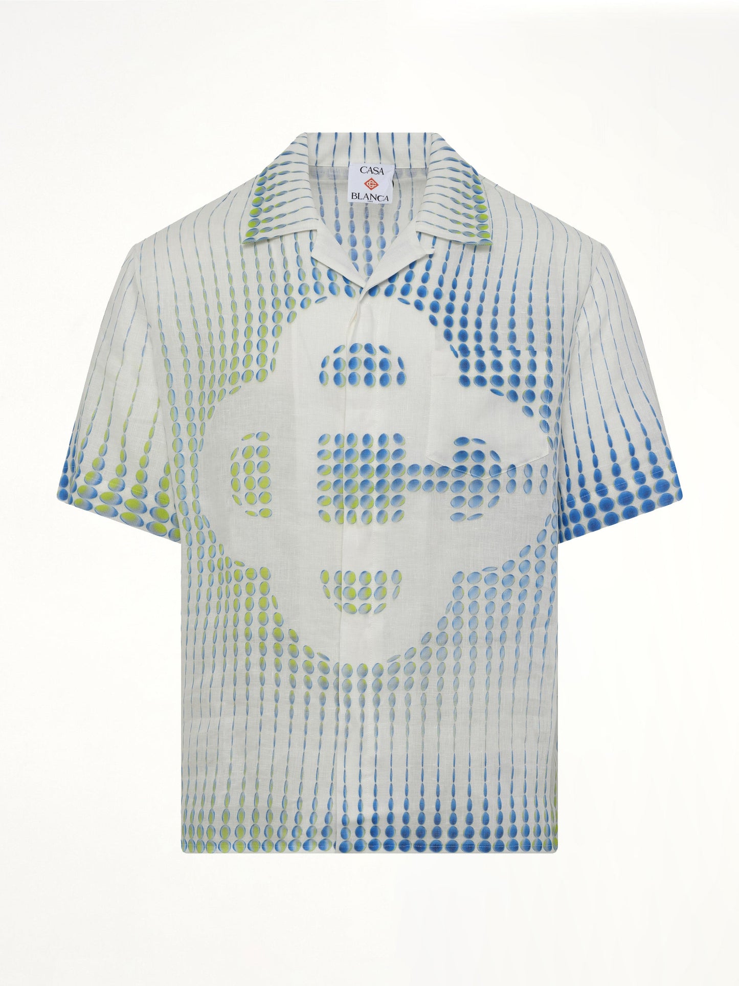 CASABLANCA Pills Cuban Collar SS Shirt (White)