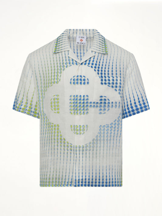 CASABLANCA Pills Cuban Collar SS Shirt (White)