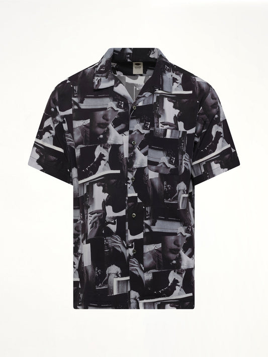 VOWELS Printed Still Shirt (Black)