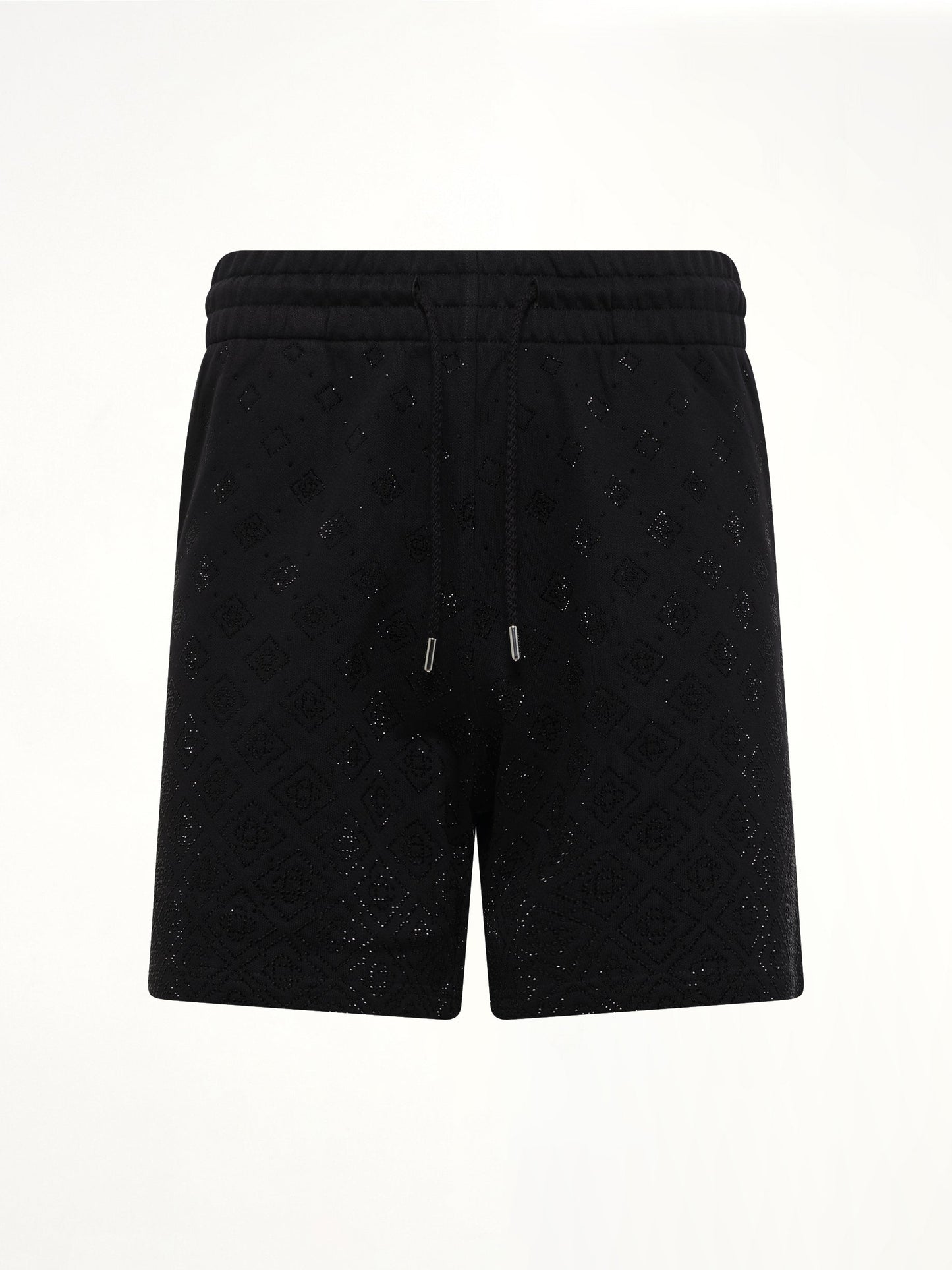 CASABLANCA Crystal Monogram Sweatshort (Black)