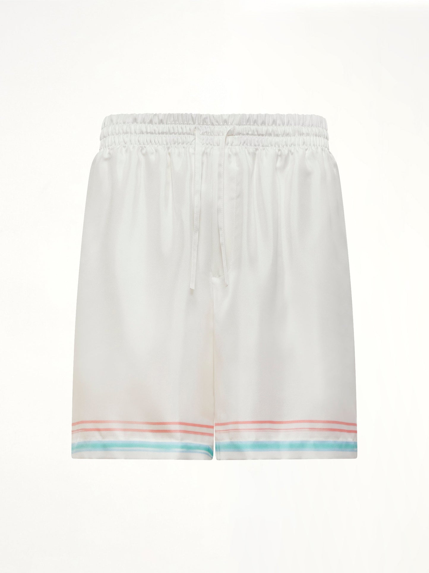 CASABLANCA Dance Joy Silk Shorts (White)